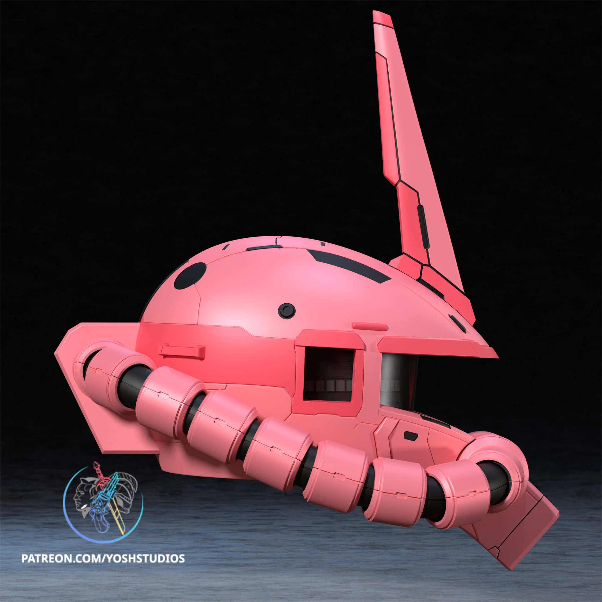 Mecha Villain Helmet 3D Printer File STL 3d model