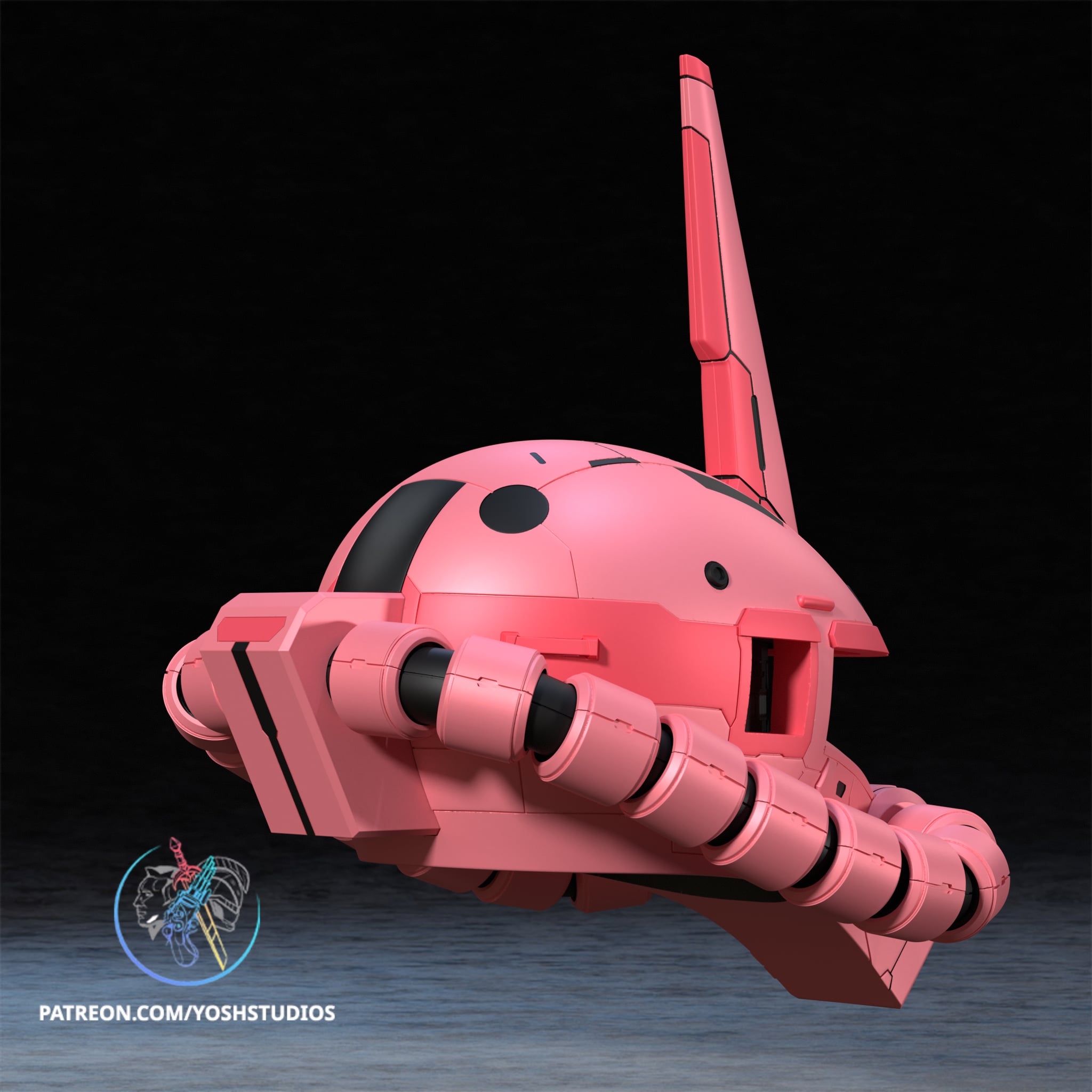 Mecha Villain Helmet 3D Printer File STL 3d model