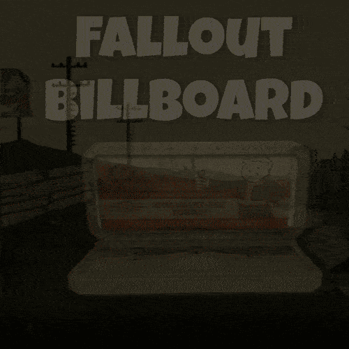 Fallout Changeable Billboard - Modular Kit 3d model