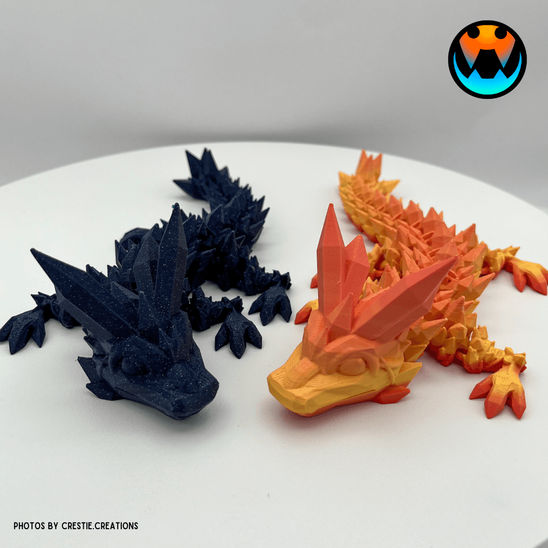 Baby Crystal Dragon 3d model