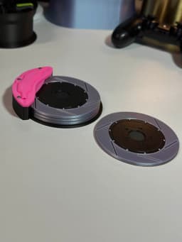 Performance Caliper and Rotor Coaster Set - Multi Piece 3d model