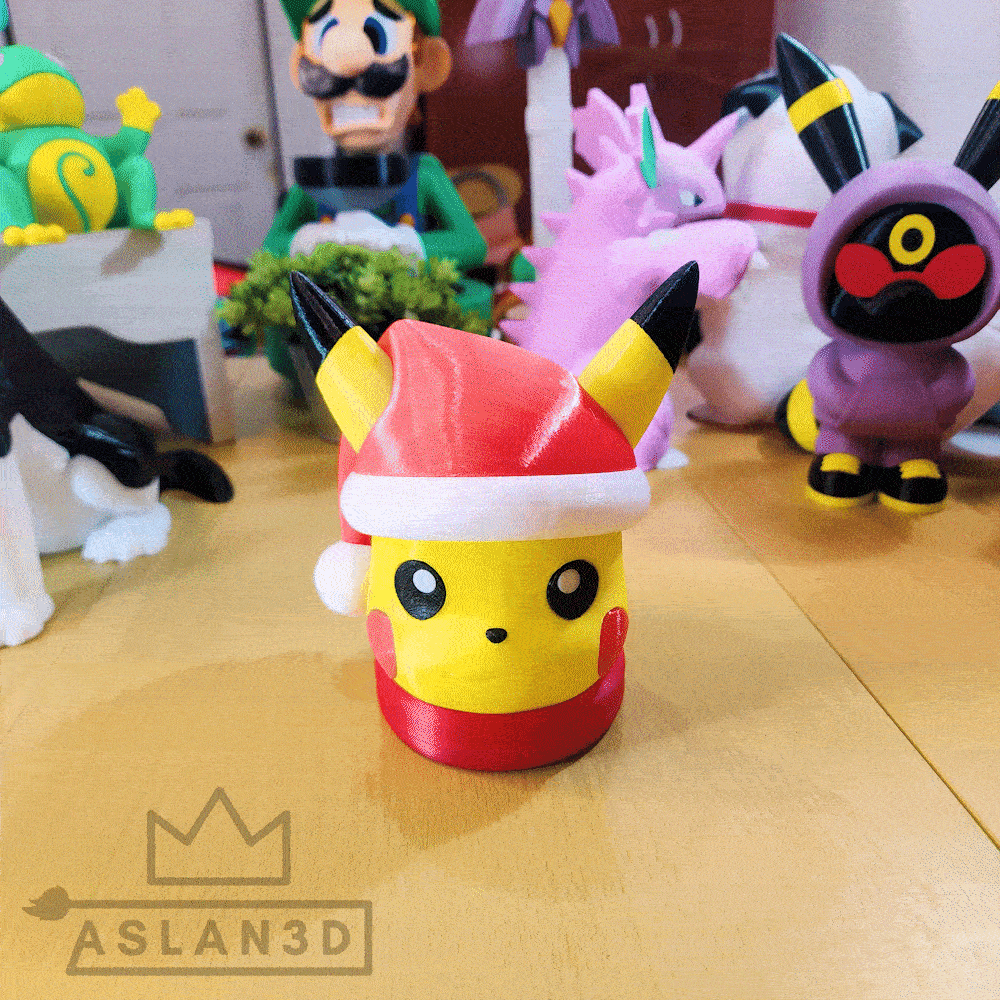 Pikachu Navideño 3d model