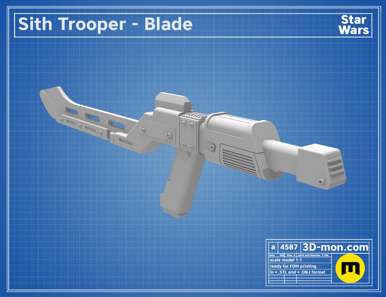Sith Trooper Blade 3d model