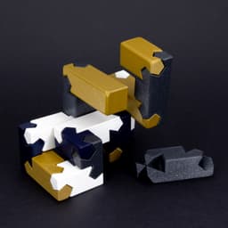 Tsugite Cube 3x3 Puzzle (Version A) 3d model