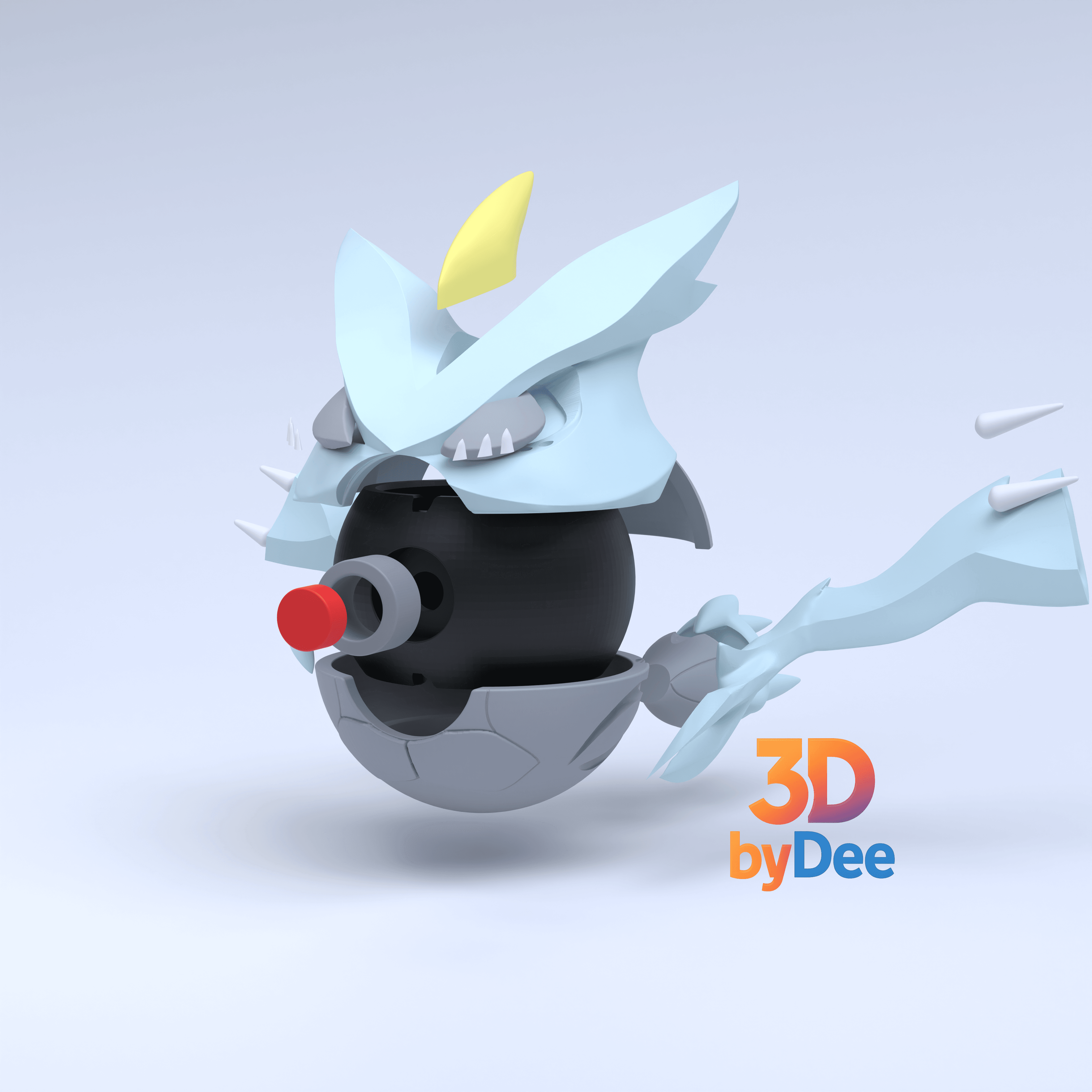 Kyurem Pokeball 3d model