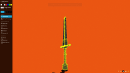 Holy Deadly Sword Of Crom Low Poly 3D Model 3d model