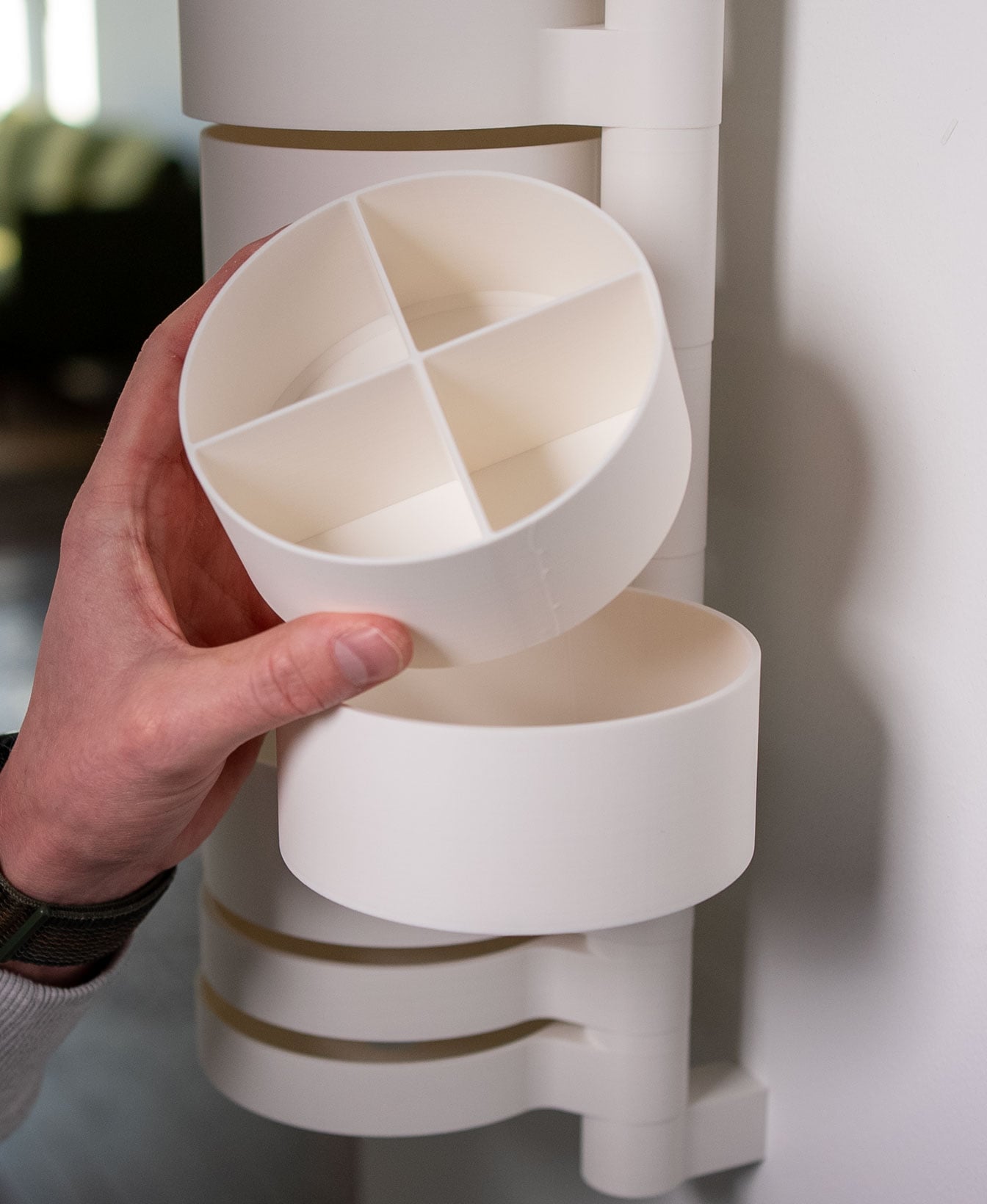 Wall Mounted Storage Bins 3d model