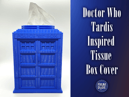 Doctor Who Tardis Tissue Box Cover 3d model