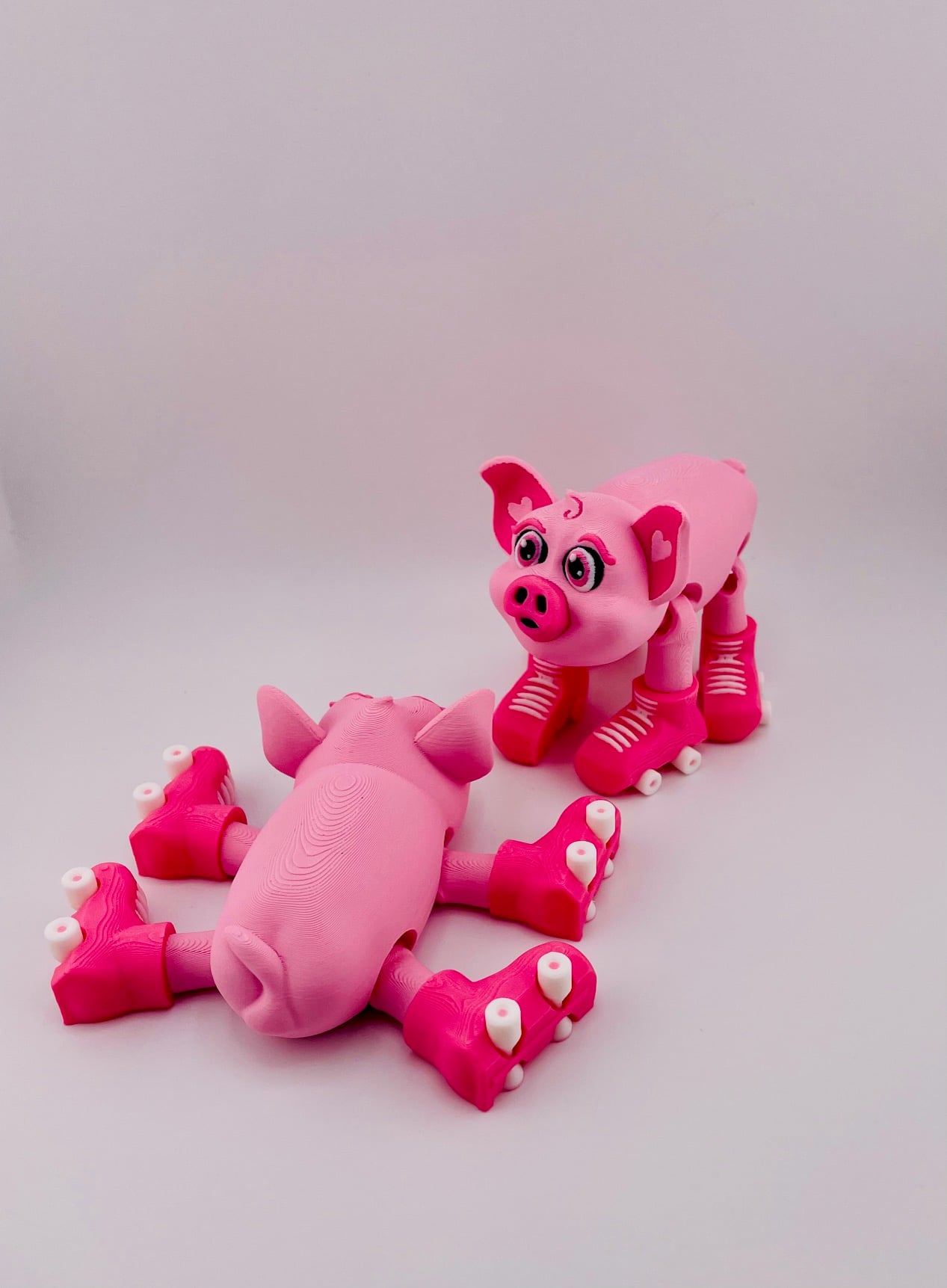 Pig Roller Skate Flexi 3d model