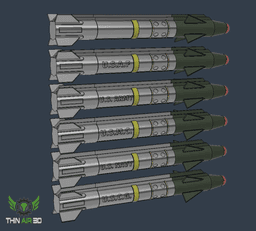 Missile Challenge Coin Display 3d model