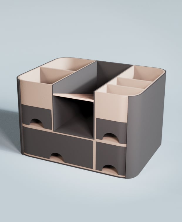 Desk Organizer Artist 3d model
