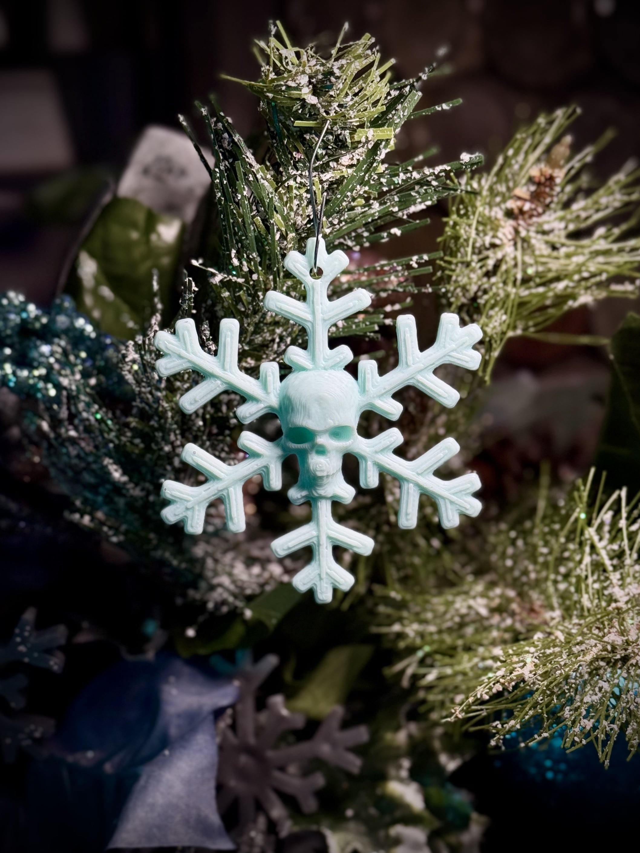 Skull snowflake 3d model