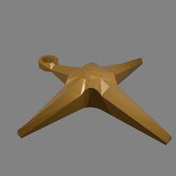 Star Shaped Christmas Ornament v2 3d model