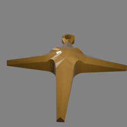 Star Shaped Christmas Ornament v2 3d model