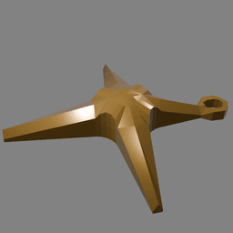 Star Shaped Christmas Ornament v2 3d model