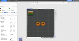 Jack Skellington Halloween Pumpkin Earrings 3d model