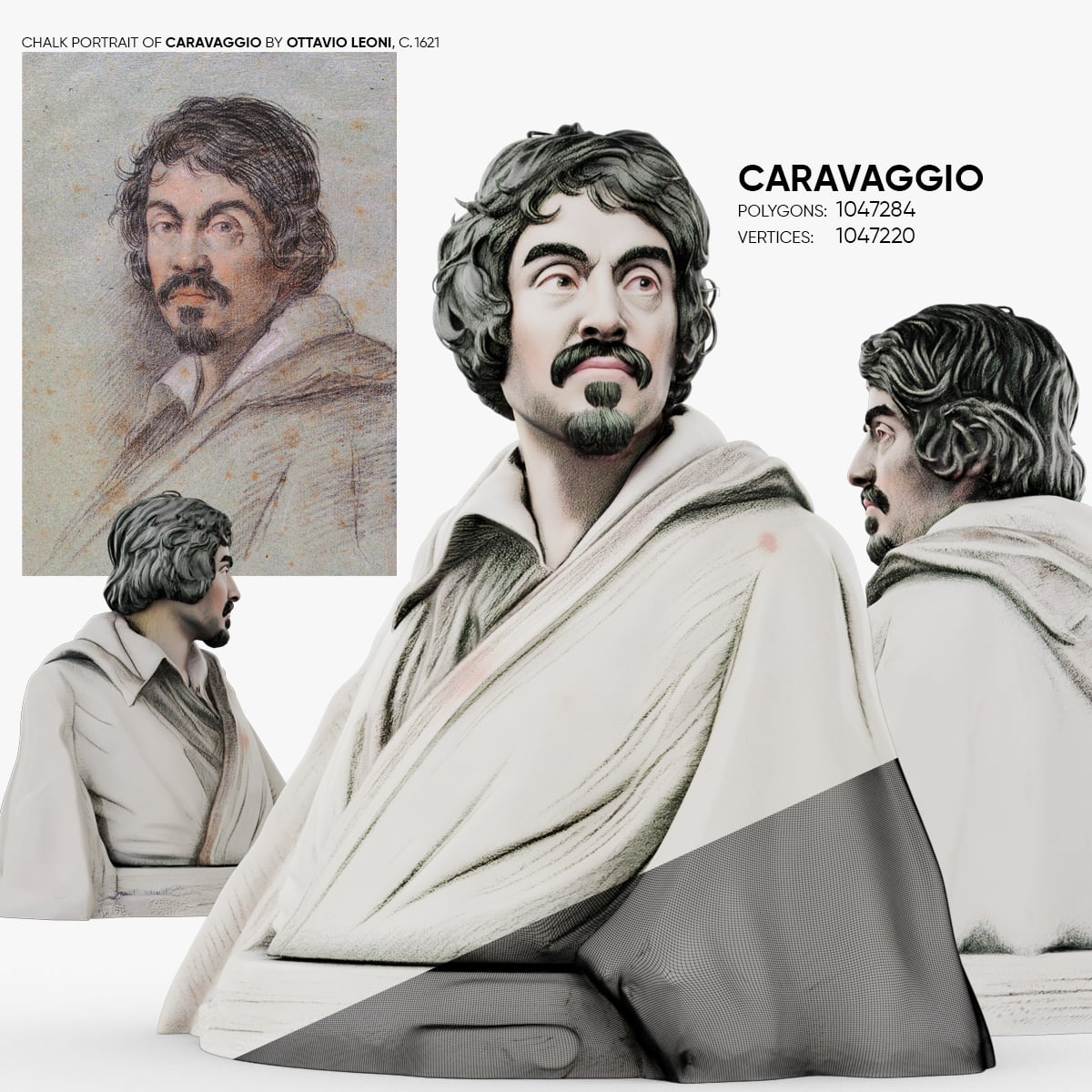 Caravaggio 3d model