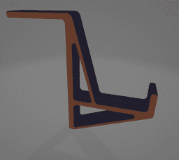 Headset holder for monitor 3d model