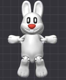 Flexi cute bunny 3d model