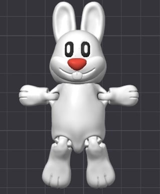 Flexi cute bunny 3d model