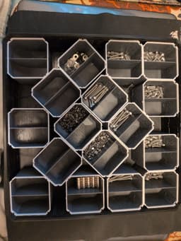 You can fit 17 multibin inserts in a 4x4 shell. 10/10 3d model