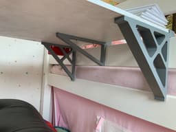 Bunk bed side desk brackets 3d model