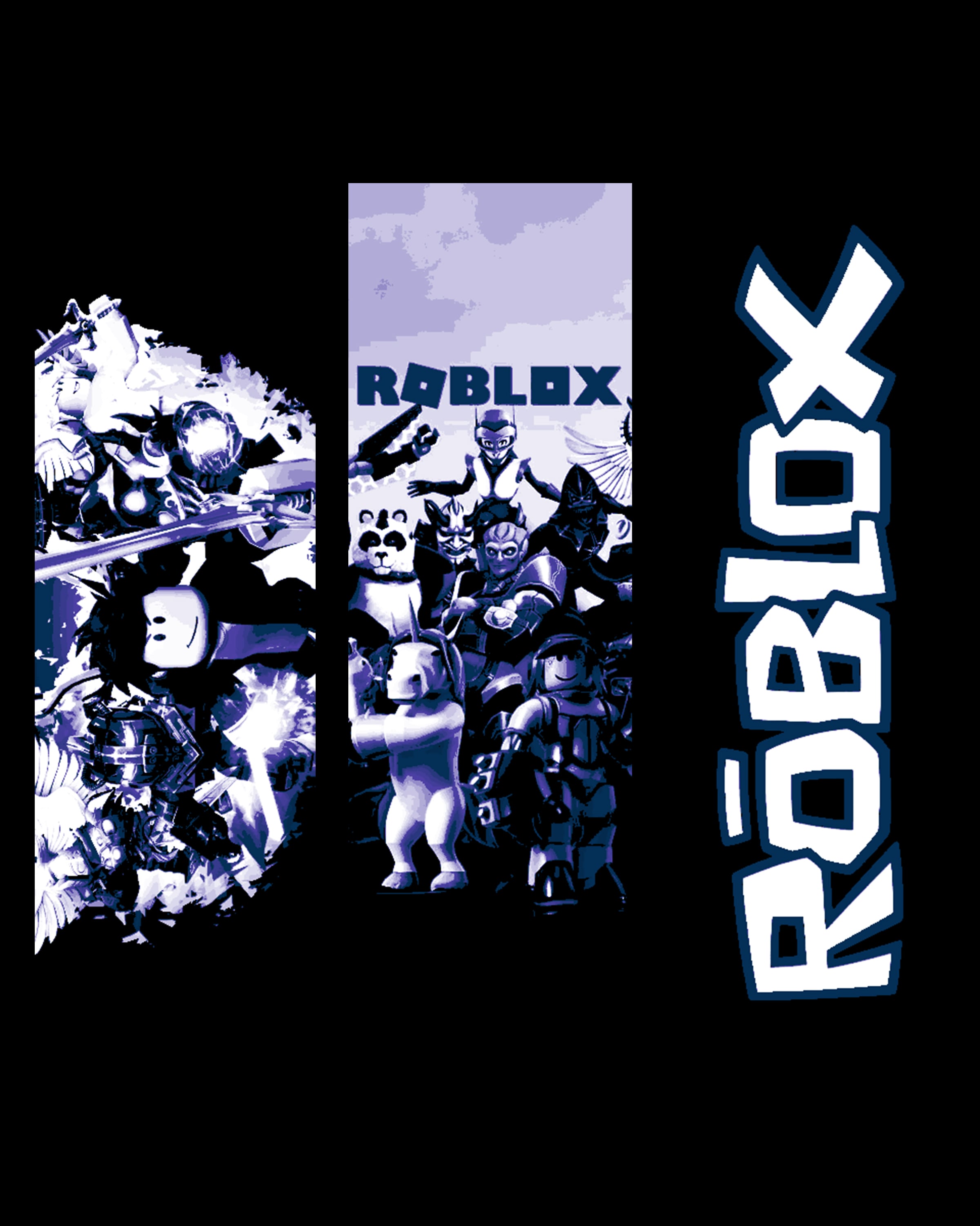 Set of bookmarks celebrating the legendary game Roblox 3d model