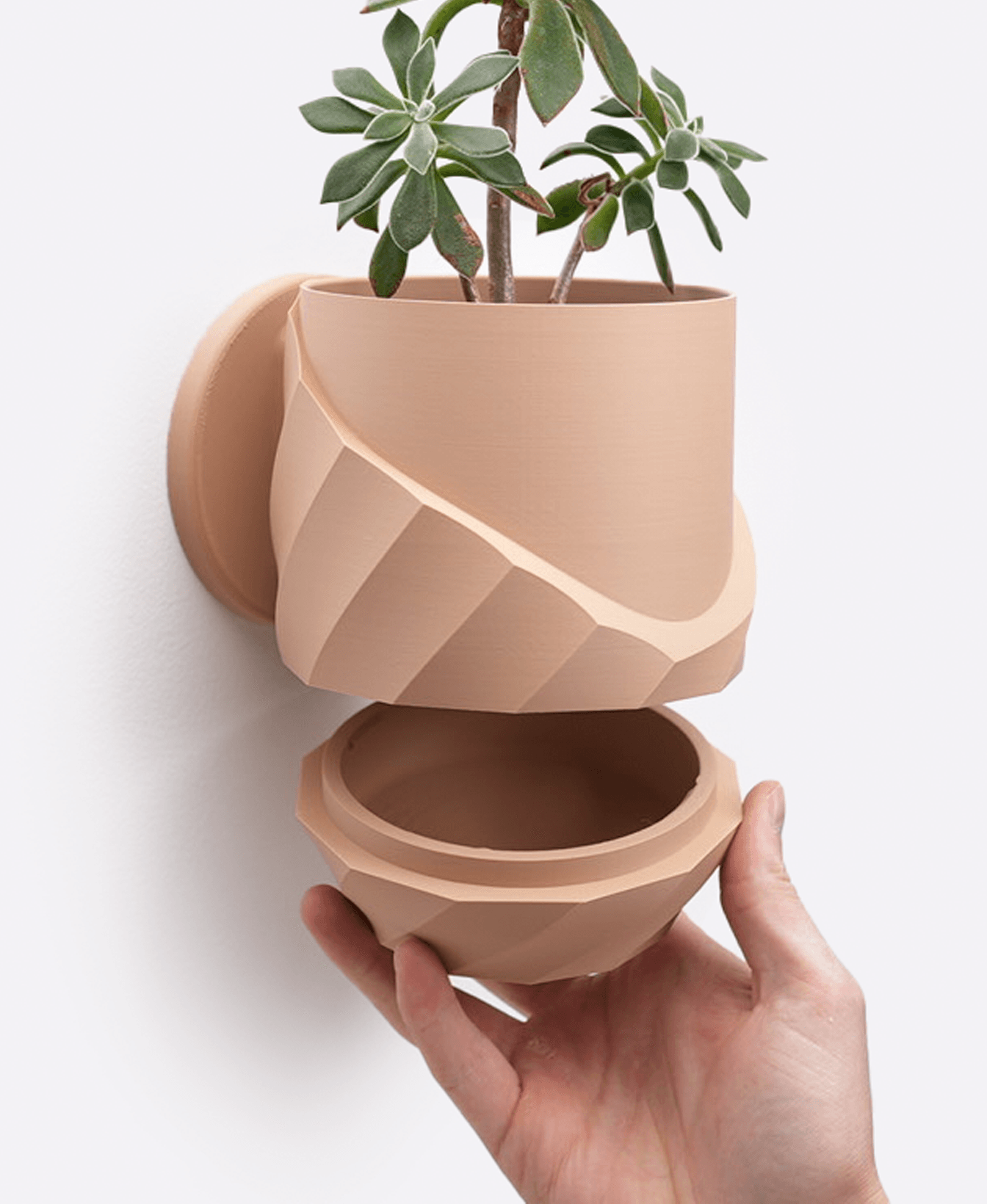 Cracked Spiral Planter 3d model