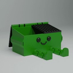 Dumpster Buddy Articulated 3d model