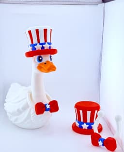 Stars and Stripes Goose Gear for Porch Goose 3d model