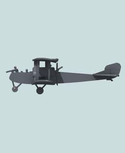 1:144 Rumpler G.III 3d model