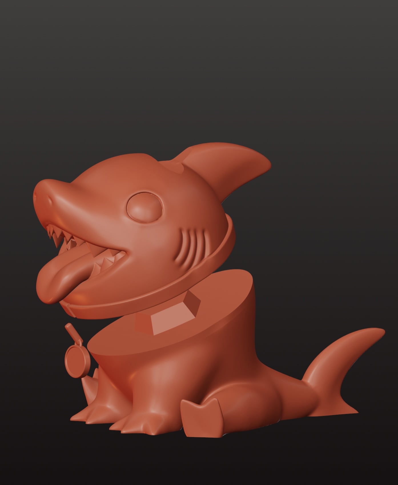 Jeff The Land Shark controller holder 3d model