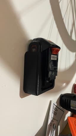Black&Decker 20V Battery Mount 3d model