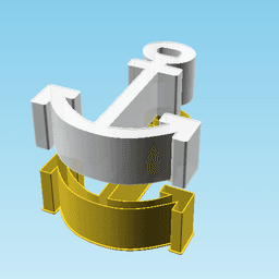 ANCHOR, nestable box (v2) 3d model