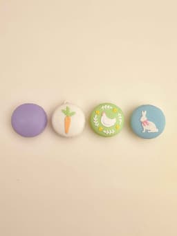 Springtime Easter Macaron Clicker Keychain Fidget Toy Bundle 3d model