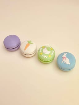 Springtime Easter Macaron Clicker Keychain Fidget Toy Bundle 3d model