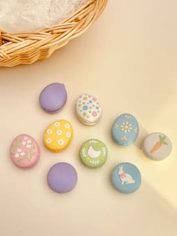 Springtime Easter Macaron Clicker Keychain Fidget Toy Bundle 3d model