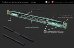 The Batman Baton functional 3d model