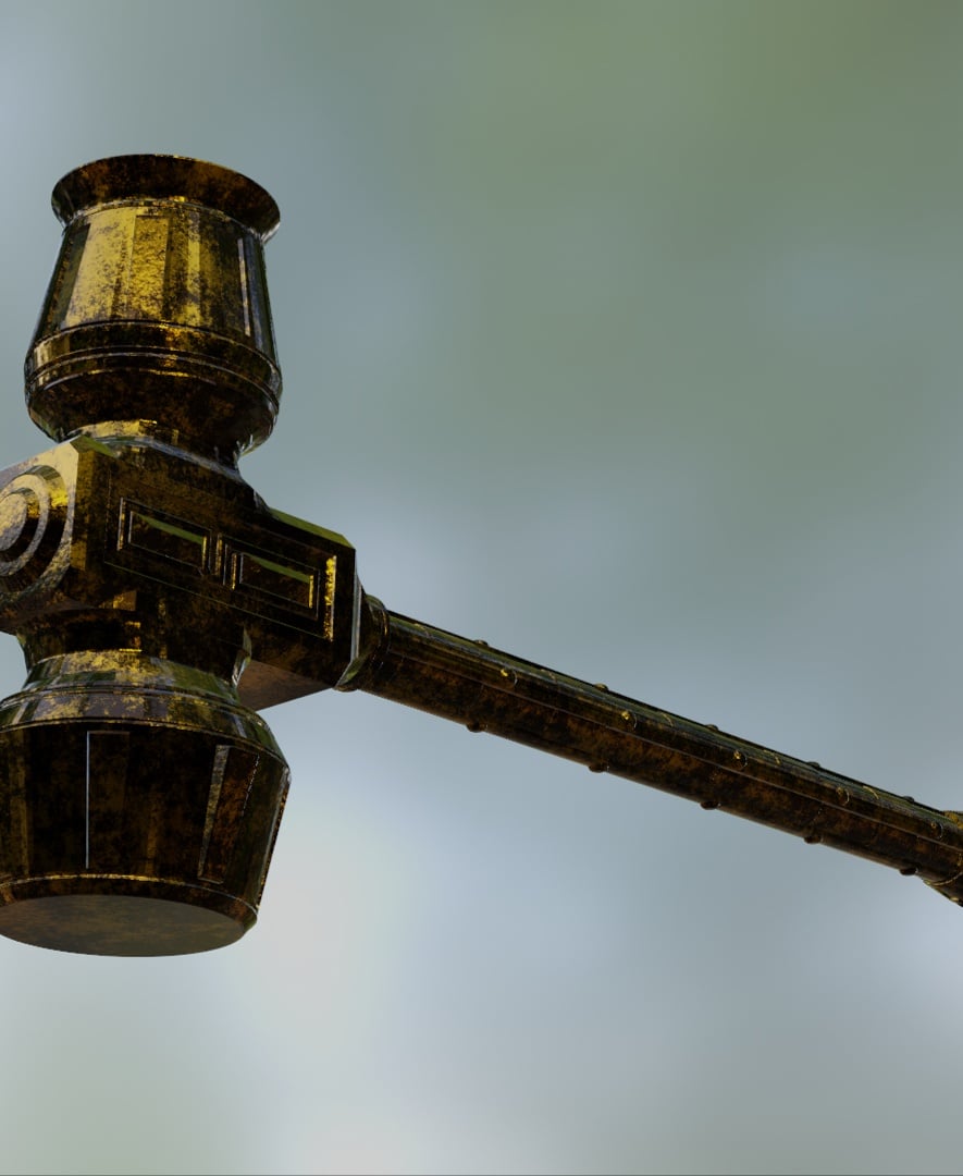 Dwarven Hammer 3D Print File (STL) 3d model