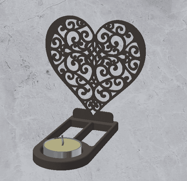 Candle Holder Decoration 3d model