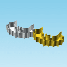 Bat 0030, nestable box (v2) 3d model