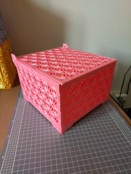 Geometric Flower Trinket Box 3d model