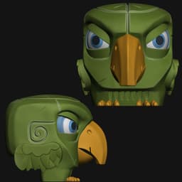 Cube Bird 3d model