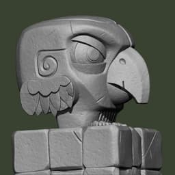 Cube Bird 3d model