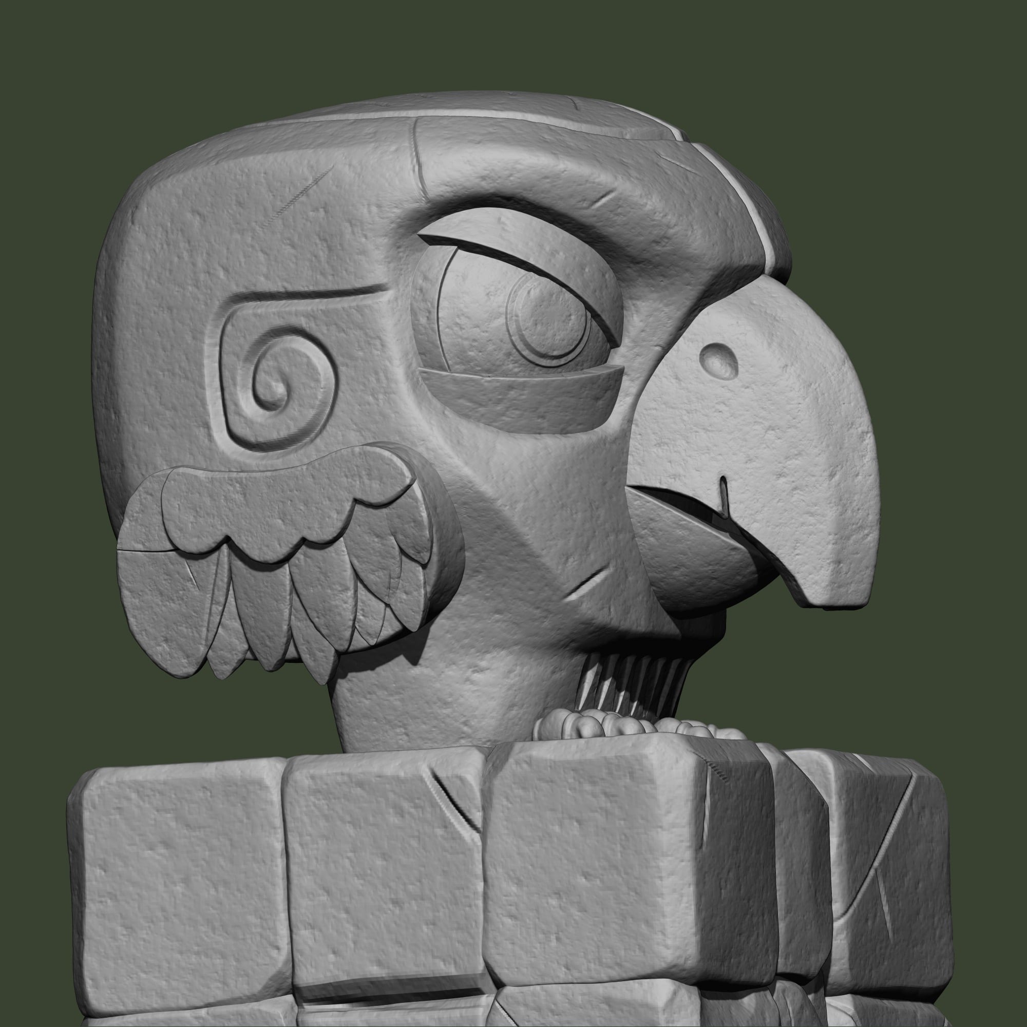 Cube Bird 3d model