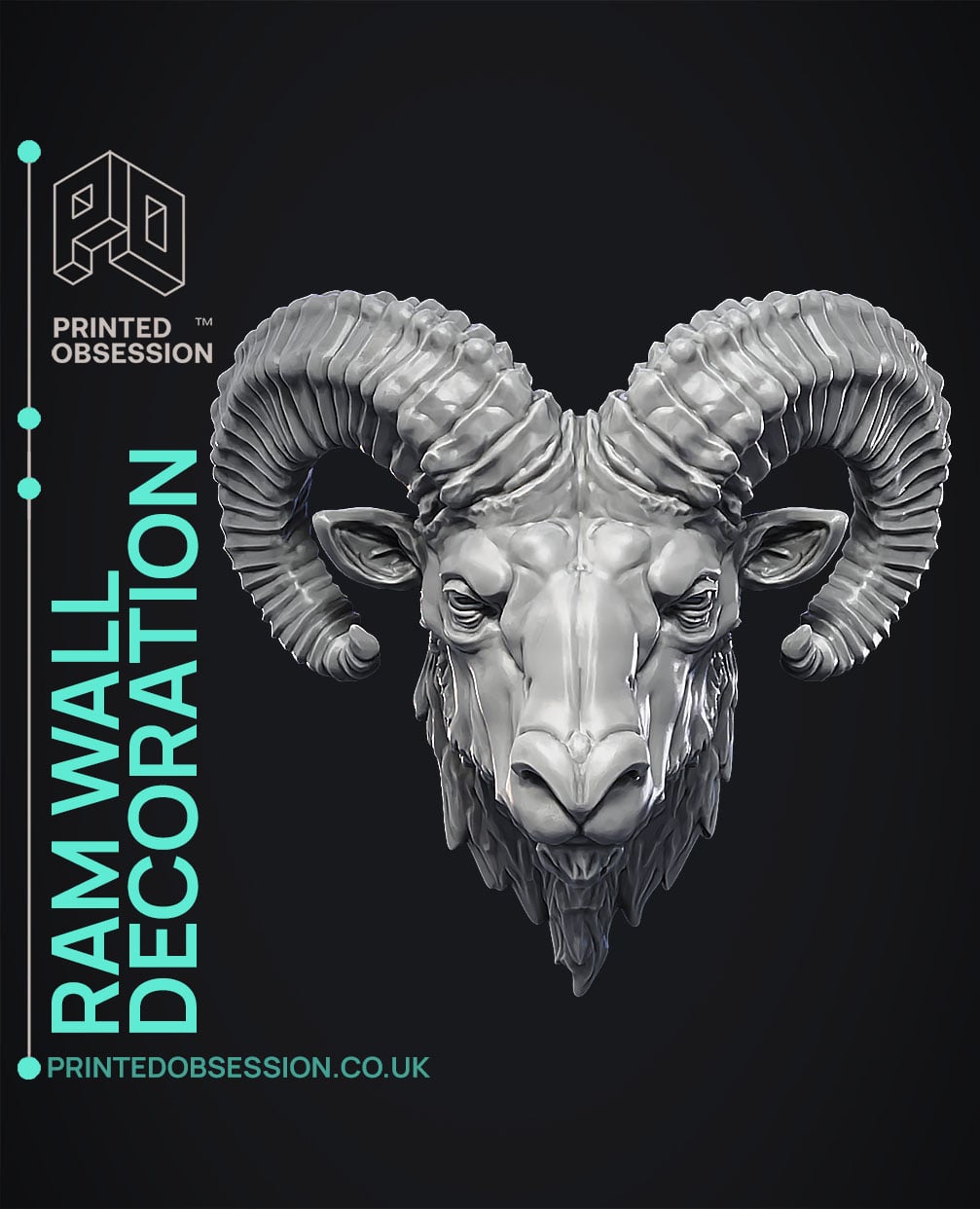 Ram - Wall Decoration 3d model