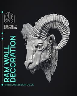 Ram - Wall Decoration 3d model