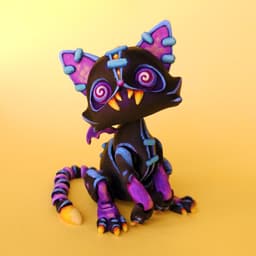 Spooky Cat 3d model