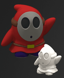 Shy Guy - Mario fan art 3d model