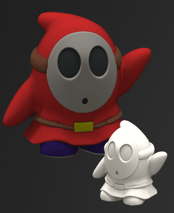 Shy Guy - Mario fan art 3d model